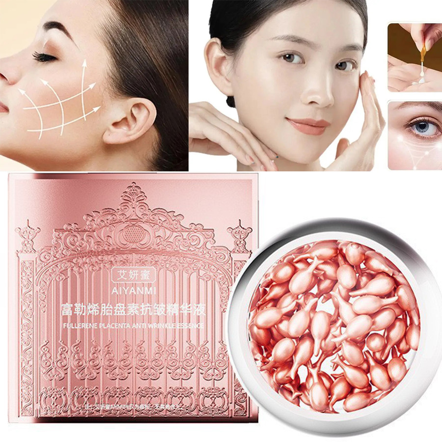 Placenta Extract Serum - 30 капсул, фуллеренная плацентная эссенция, коллагеновая